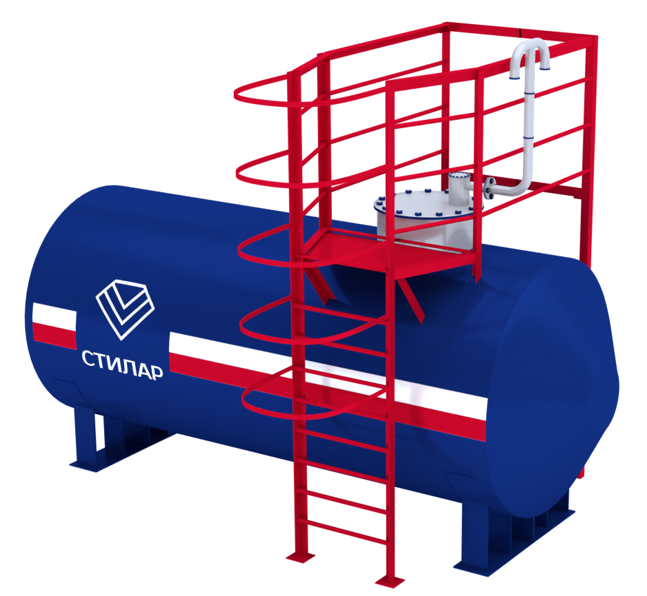 Горизонтальный резервуар РГСН для технической воды 75 м³ от завода-производителя